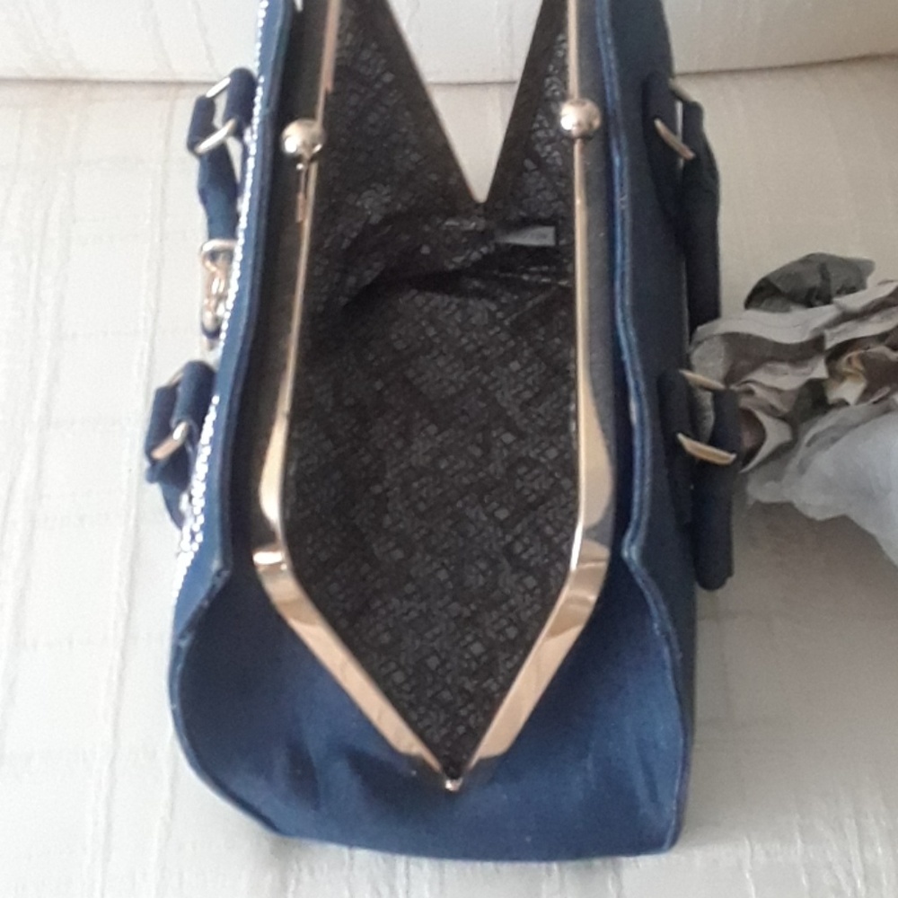 Denim Rhinestone Purse - Picture 4 of 7